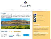 Tablet Screenshot of beaconpr.co.uk